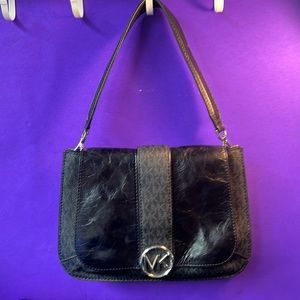 Micheal Kors black and charcoal handbag